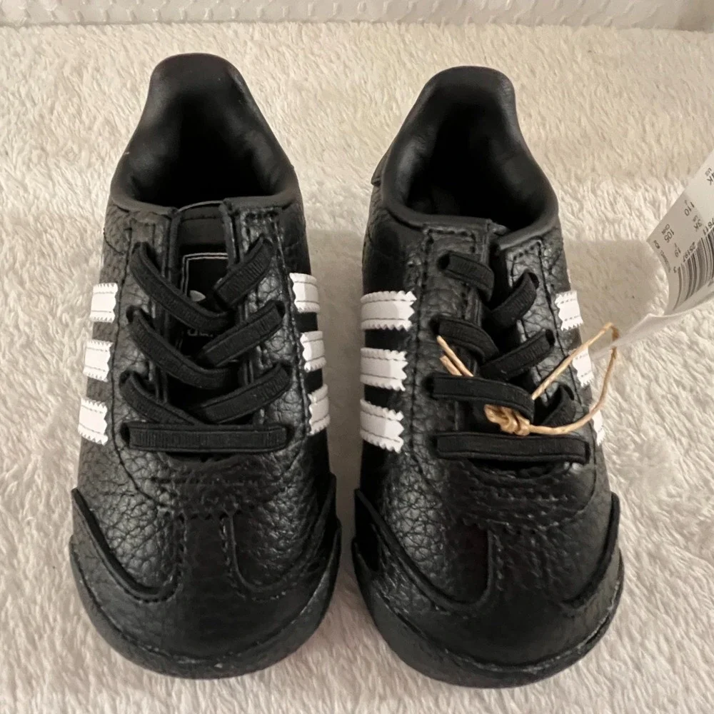 Adidas Samoa I Shoes Size 4K Kids Boys Girls Black And White Youth Unisex JH6779